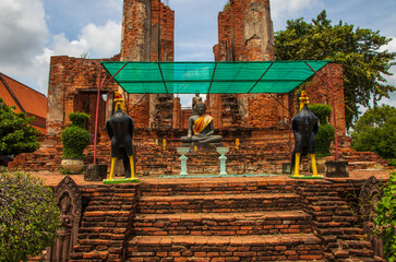 Buddha Sculpture in Ayutthaya Thailand Southeast Asia