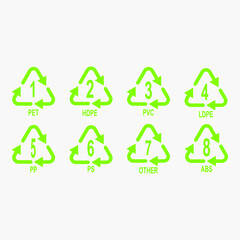 Obraz premium Recycle ikon. vector recycle, cycle rotation marks. eps 10