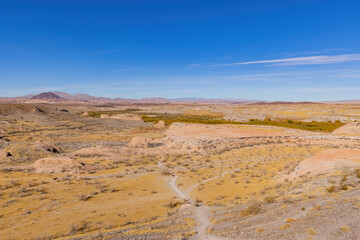 Beautiful landscape along the famous White Owl Canyon trail