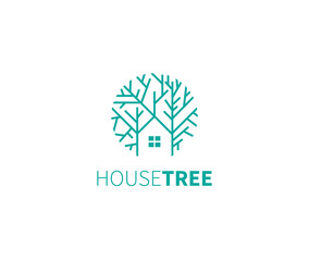 House Tree logo nature