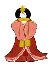 ひな祭り　立ち雛　雛人形　お雛様全身　豪華
