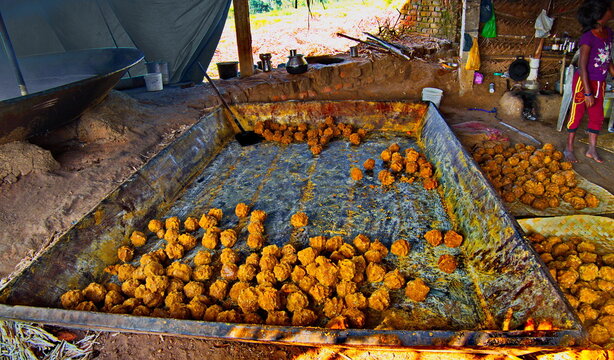 Jaggery making placr in Marayoor