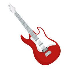 Obraz premium electric guitar instrument design, Music sound melody and song theme Vector illustration
