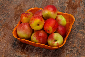 Sweet tasty fresh ripe apricots