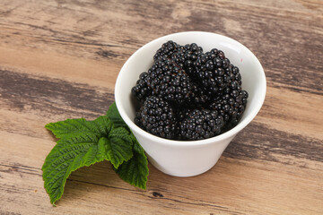 Sweet tasty ripe Blackberry heap