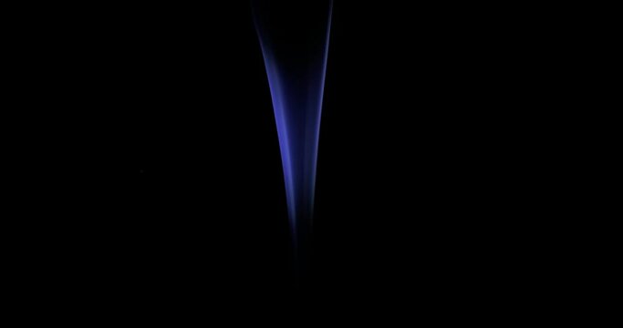 Cigarette smoke on black background. Close-up.