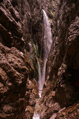 waterfall in the mountains