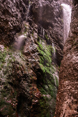 waterfall in the mountains