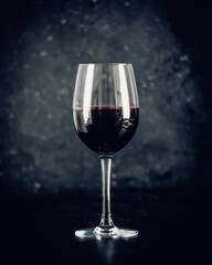 Glass Of Bloody Red Wine