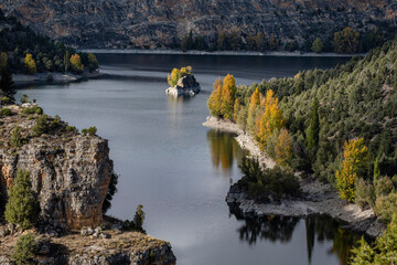 meander, Las Hoces del Río Duratón Natural Park, Segovia province, Spain