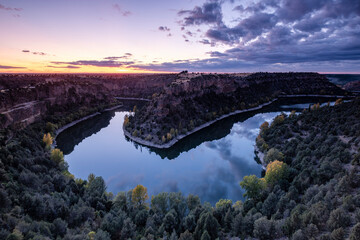 meander, Las Hoces del Río Duratón Natural Park, Segovia province, Spain