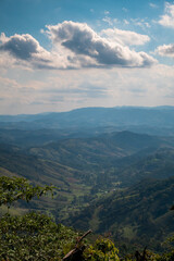 View of Valley in Campos do Jordao in Brazil