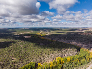 Naklejka premium meander, Las Hoces del Río Duratón Natural Park, Segovia province, Spain
