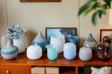 デザイン性の高い花瓶　