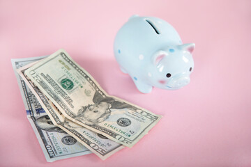money with piggy bank