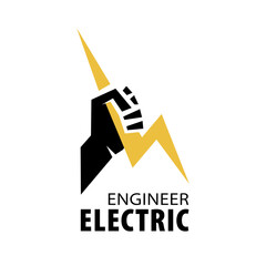 Vector logo of electrician and electronics repair