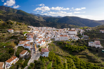 Obraz premium municipio de Sedella en la comarca de la Axarquía de Málaga, Andalucía