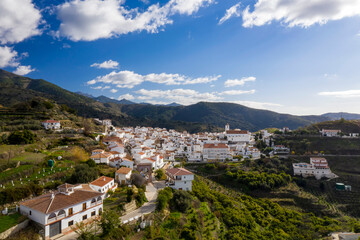 Fototapeta na wymiar municipio de Sedella en la comarca de la Axarquía de Málaga, Andalucía