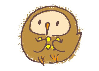 An owl printed circles called Earl