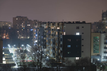 Nocna panorama Wrocławia. - obrazy, fototapety, plakaty