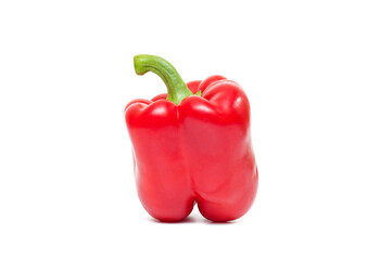 Fresh bell peppers on white background