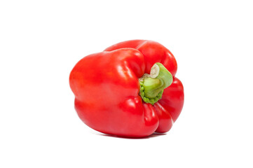 Fresh bell peppers on white background