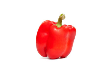 Fresh bell peppers on white background