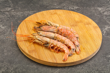 Tasty big Langoustine over the board