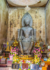 Buddha Statue in a Buddhism Temple in Ayutthaya Thailand Asia