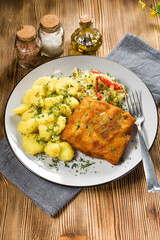 Breaded cod fillet.