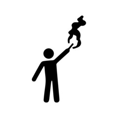 A rally of a political candidate during the presidential election campaign. Rebellions and rallies vector solid icons