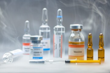 Vaccine for virus in small bottles