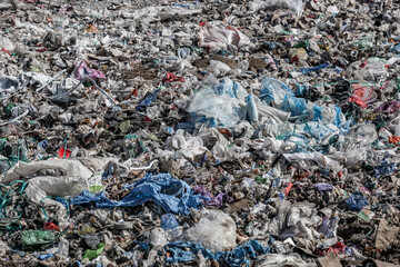 landfill for hazardous waste from the household covid or cornavirus, dangerous waste dump