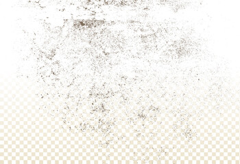 Mold, mildew, decay, stains, splashes, explosion. On an isolated background. Trail of grunge blots and splashes. Vector pattern of natural origin.