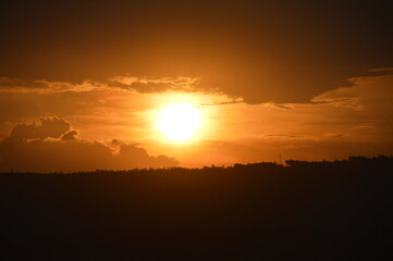 Coucher de soleil à Kigali (Rwanda)