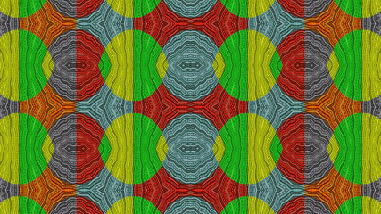 Fototapeta na wymiar Colored African fabric – Seamless pattern, illustration