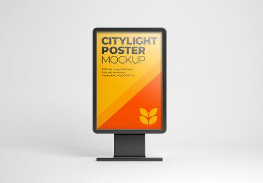 Citylight Digital Poster Mockup