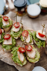 elegant wedding decorations made of natural flowers and green elements