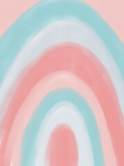 
Border, neutral colors abstract art, rainbow, minimal. Wall art. Print. Poster. Rainbow of 4 colors. Pink, blush, gray, blue. - 403681016