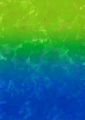 Colorful ink and watercolor texture on white paper background. Gradient paint strokes and decalcomania effect. Hand-painted gouache abstract image. Mess on the canvas.