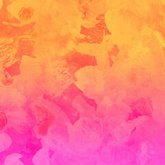 Colorful ink and watercolor texture on white paper background. Gradient paint strokes and decalcomania effect. Hand-painted gouache abstract image. Mess on the canvas.