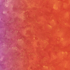 Colorful ink and watercolor texture on white paper background. Gradient paint strokes and decalcomania effect. Hand-painted gouache abstract image. Mess on the canvas.