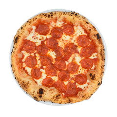 Nice italian pizza in white backgound