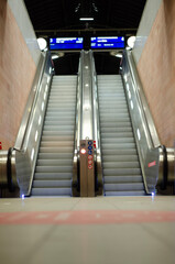 escalator in subway