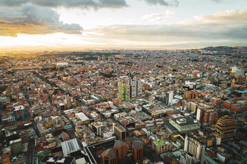 Fototapeta na wymiar Atardecer Bogotá, Colombia 