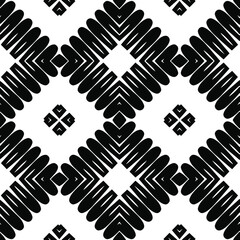 Black and white texture. Abstract seamless geometric pattern.

