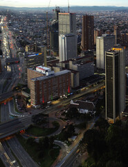 Bogotá, Colombia atardecer