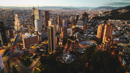 Bogotá, Colombia atardecer