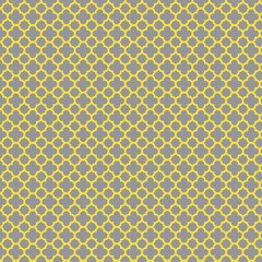 Quatrefoil Pattern in Yellow and Gray, Quatrefoil Design