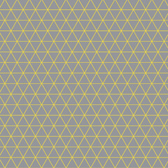 Triangle Mesh Design in Yellow and Gray, Geometric Pattern in Yellow and Grey Design